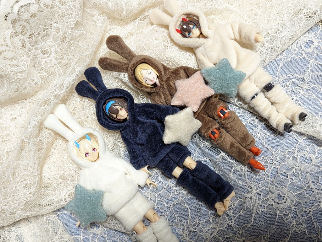 新作 うさ耳ルームウェア 美プラ プラモデル 服 美少女プラモデル