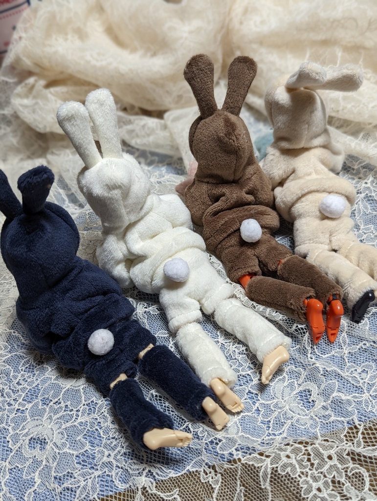 新作 うさ耳ルームウェア 美プラ プラモデル 服 美少女プラモデル