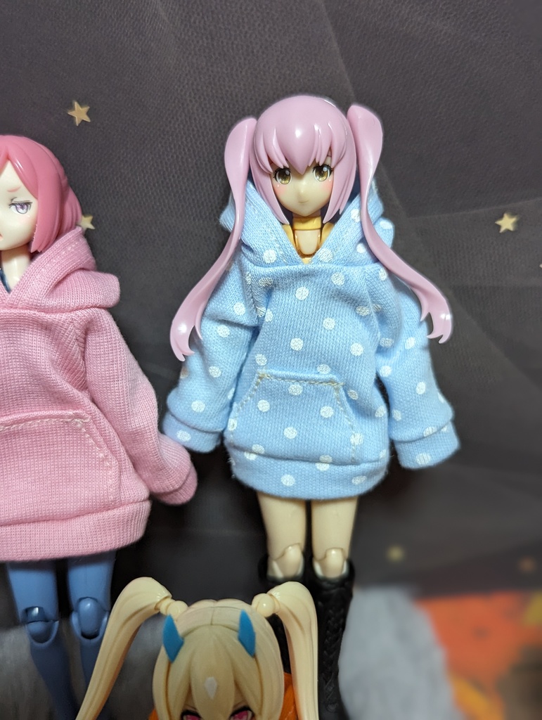 新色 パーカーワンピ 美プラ 1/12 プラモデル 服 美少女プラモデル