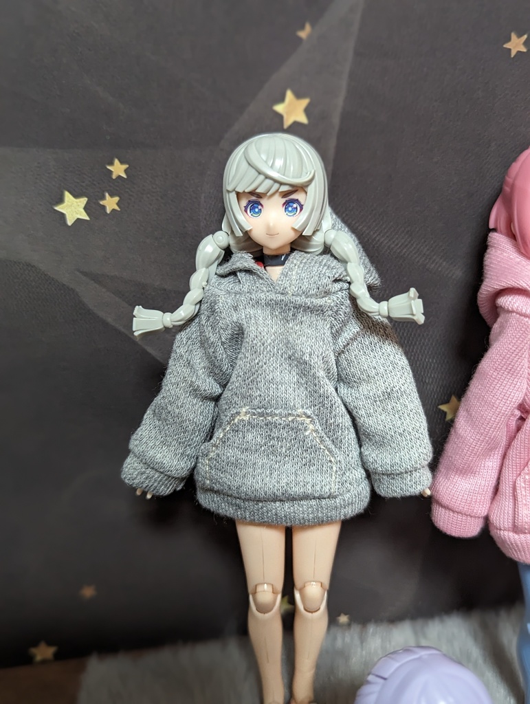 新色 パーカーワンピ 美プラ 1/12 プラモデル 服 美少女プラモデル