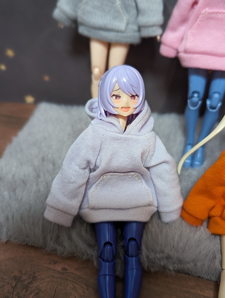 新色 パーカーワンピ 美プラ 1/12 プラモデル 服 美少女プラモデル