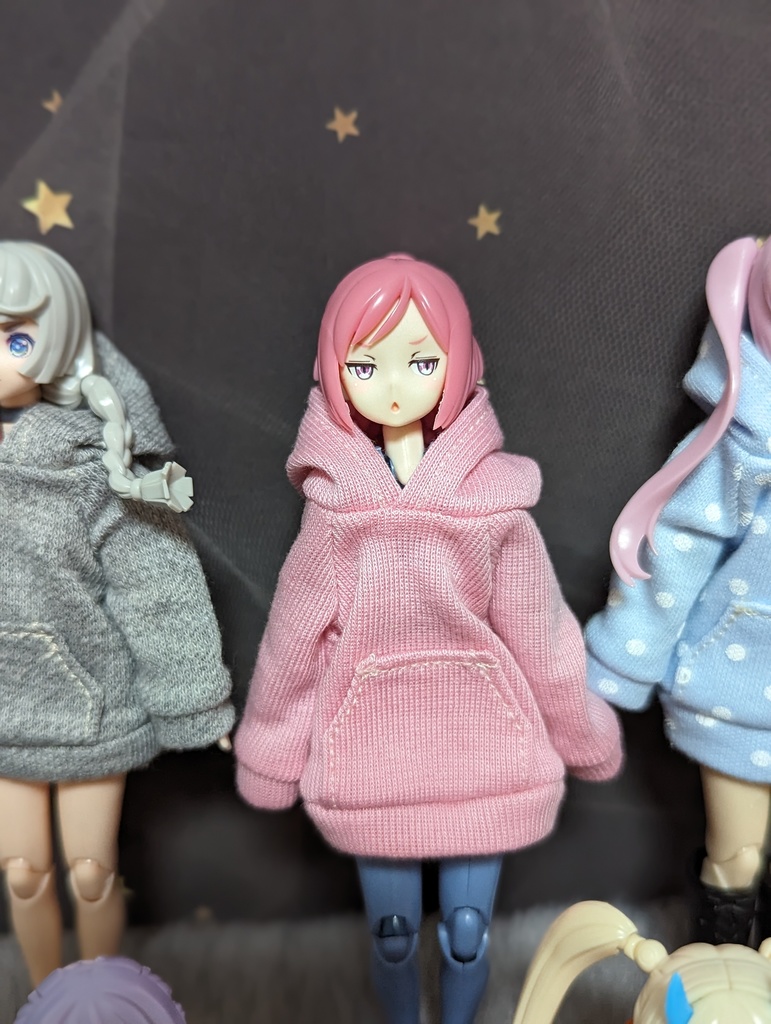 新色 パーカーワンピ 美プラ 1/12 プラモデル 服 美少女プラモデル