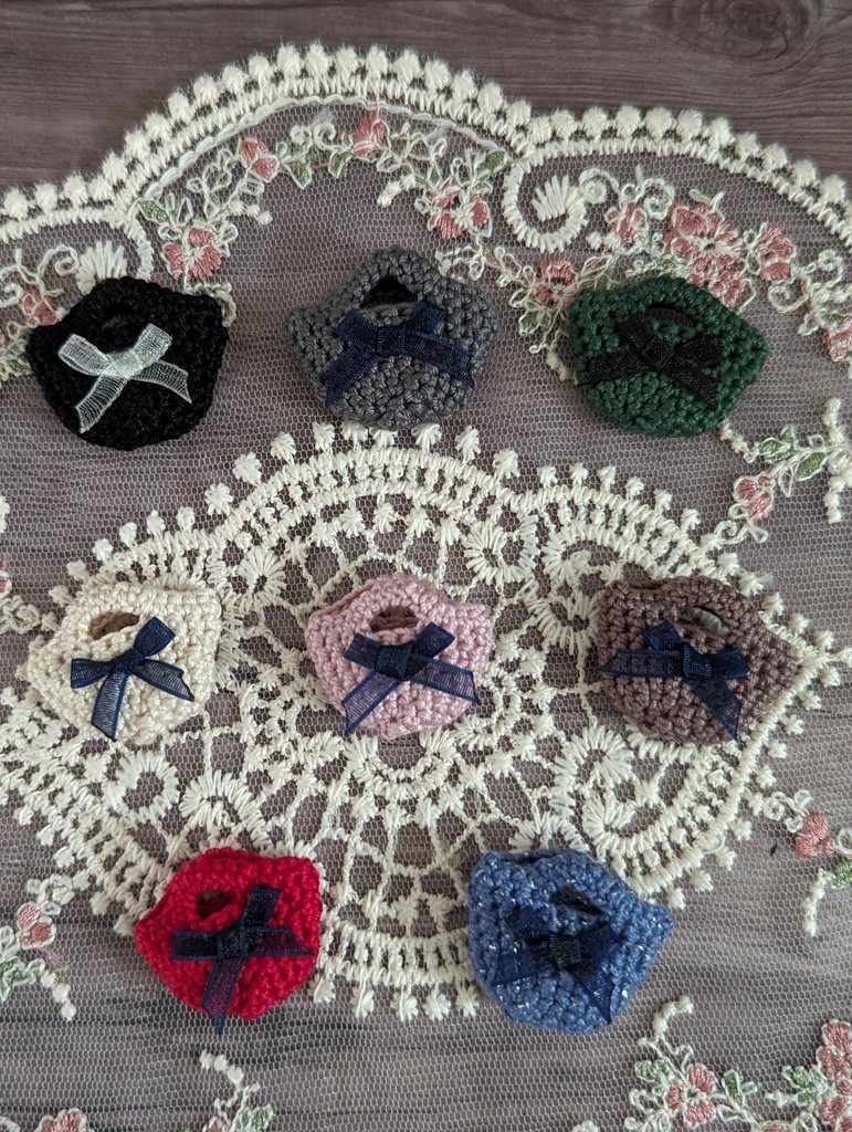 手編みバッグ ガルプラ 1/12 プラモデル 服 美少女プラモデル