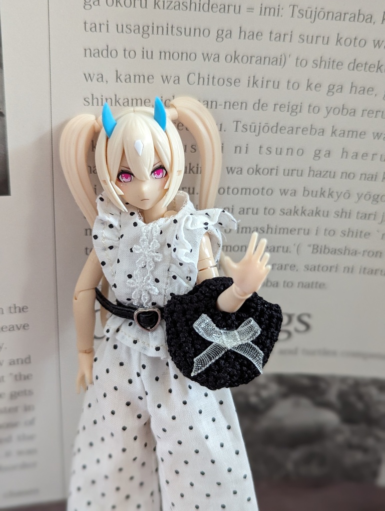 手編みバッグ ガルプラ 1/12 プラモデル 服 美少女プラモデル