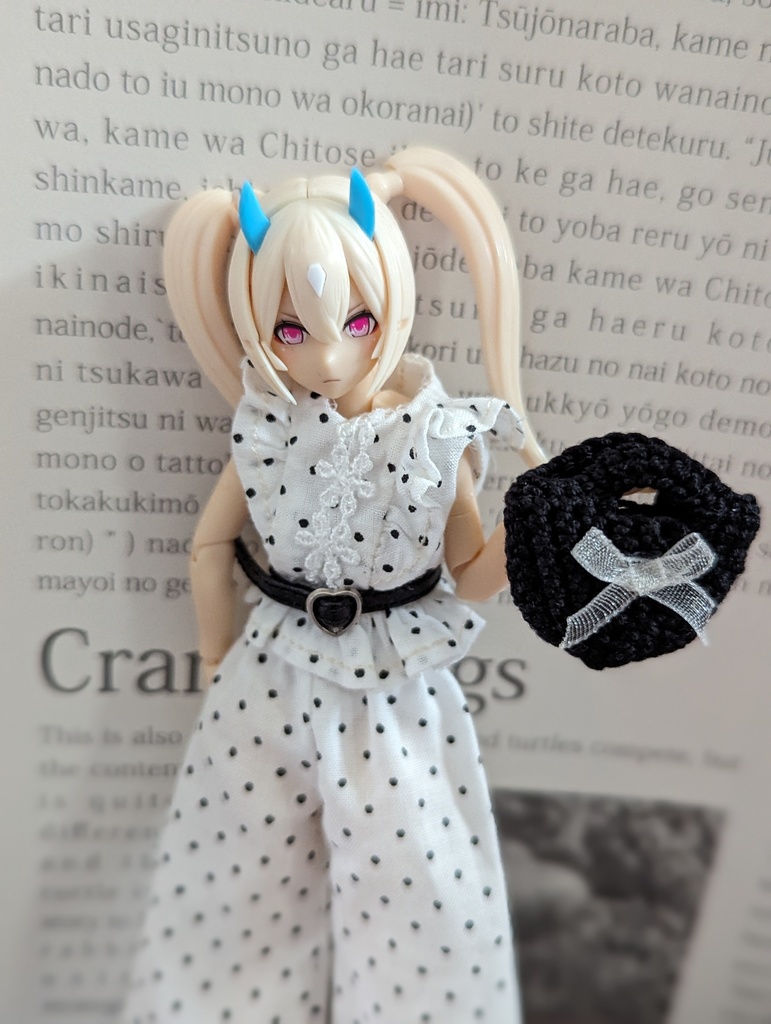 手編みバッグ ガルプラ 1/12 プラモデル 服 美少女プラモデル