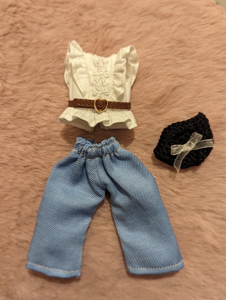 ブラウスセット(パンツ) ガルプラ 1/12 プラモデル 服 美少女プラモデル