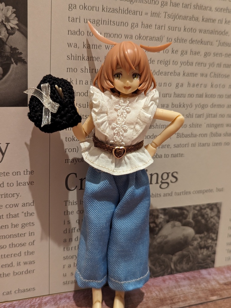 ブラウスセット(パンツ) ガルプラ 1/12 プラモデル 服 美少女プラモデル