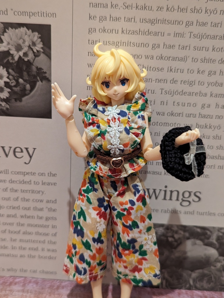 ブラウスセット(パンツ) ガルプラ 1/12 プラモデル 服 美少女プラモデル