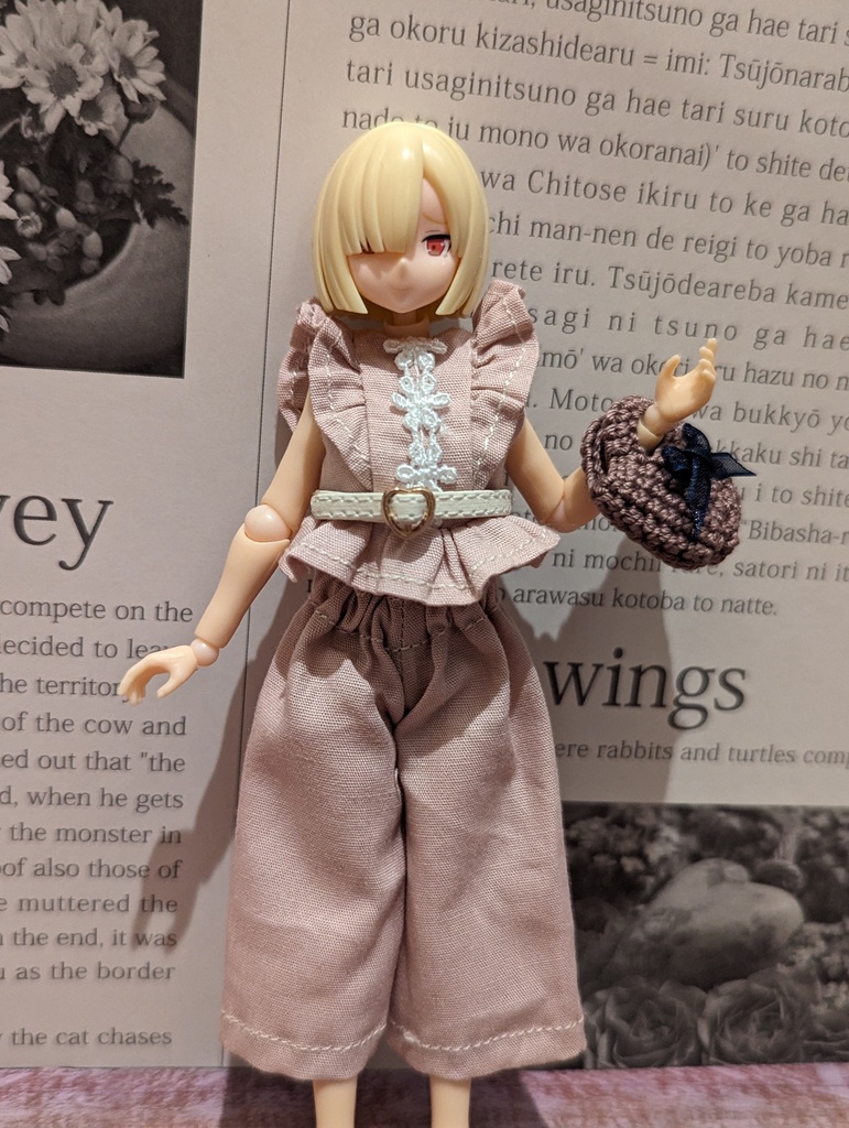 ブラウスセット(パンツ) ガルプラ 1/12 プラモデル 服 美少女プラモデル