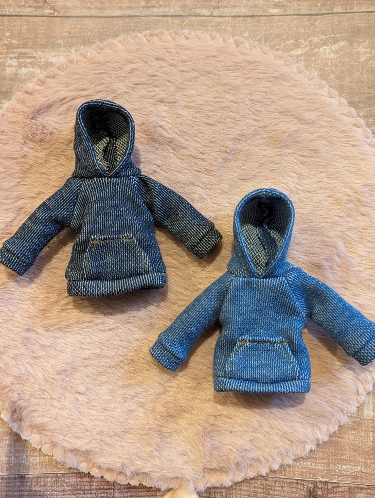 新色 パーカーワンピ デニム調 メガミデバイス