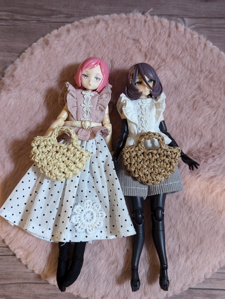 新作 手編みかごバッグ メガミデバイス 1/12 美少女プラモデル