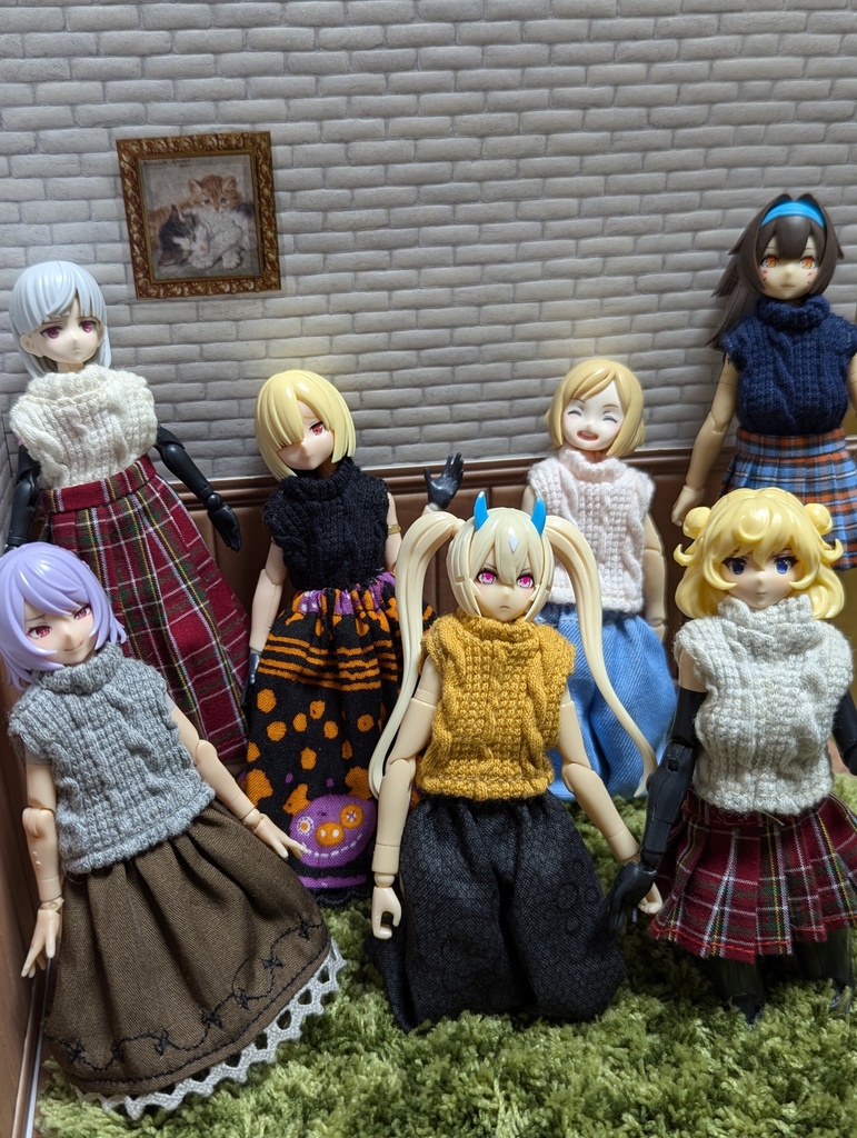 新作　ノースリーブタートル　メガミデバイス　布服　1/12
