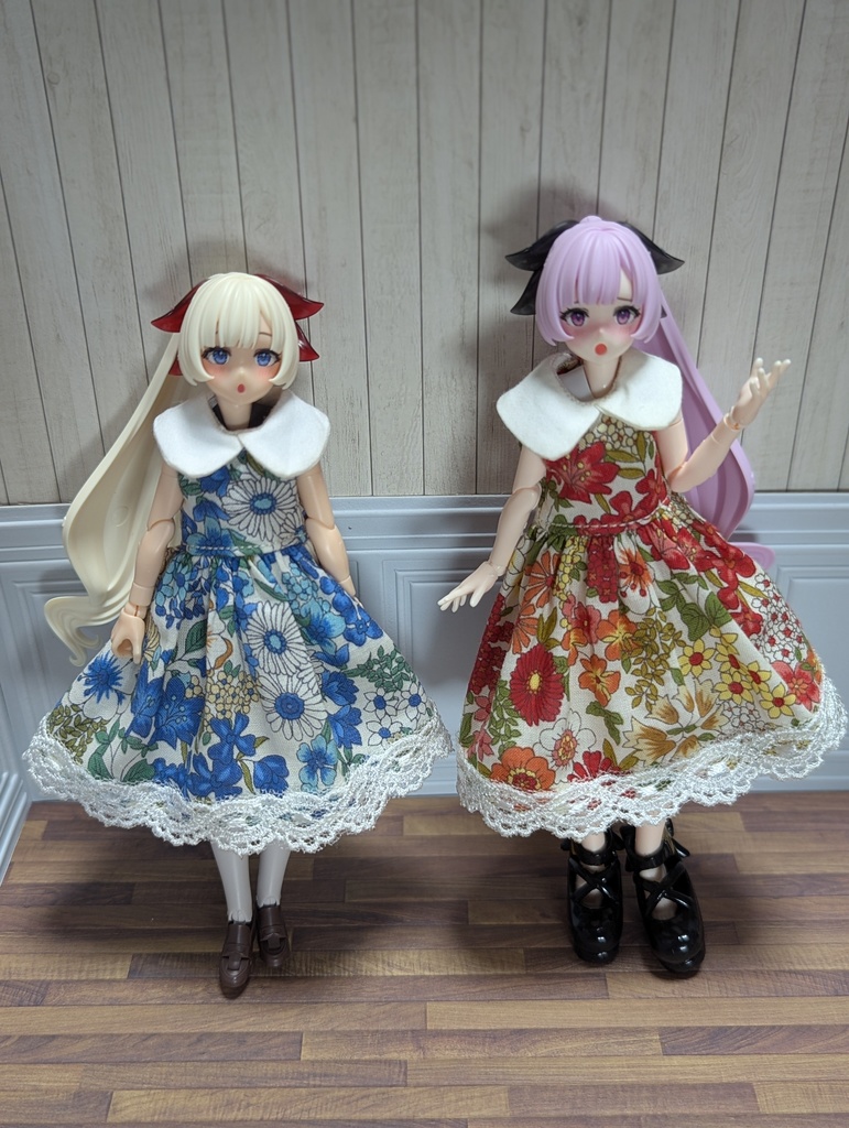 新商品　ビッグ襟ワンピ　1/12　美プラ布服