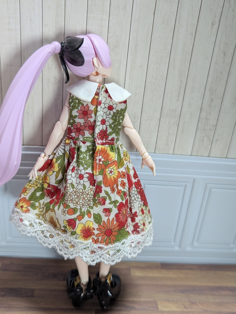 新商品 ビッグ襟ワンピ 1/12 美プラ布服