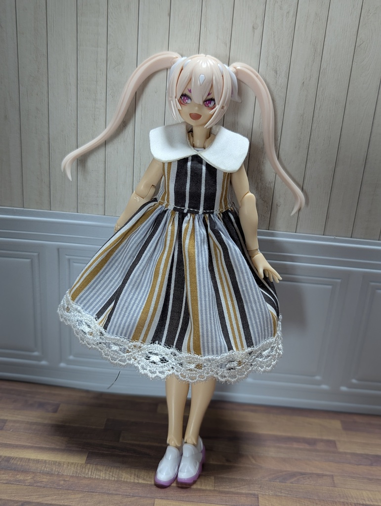 新商品 ビッグ襟ワンピ 1/12 美プラ布服