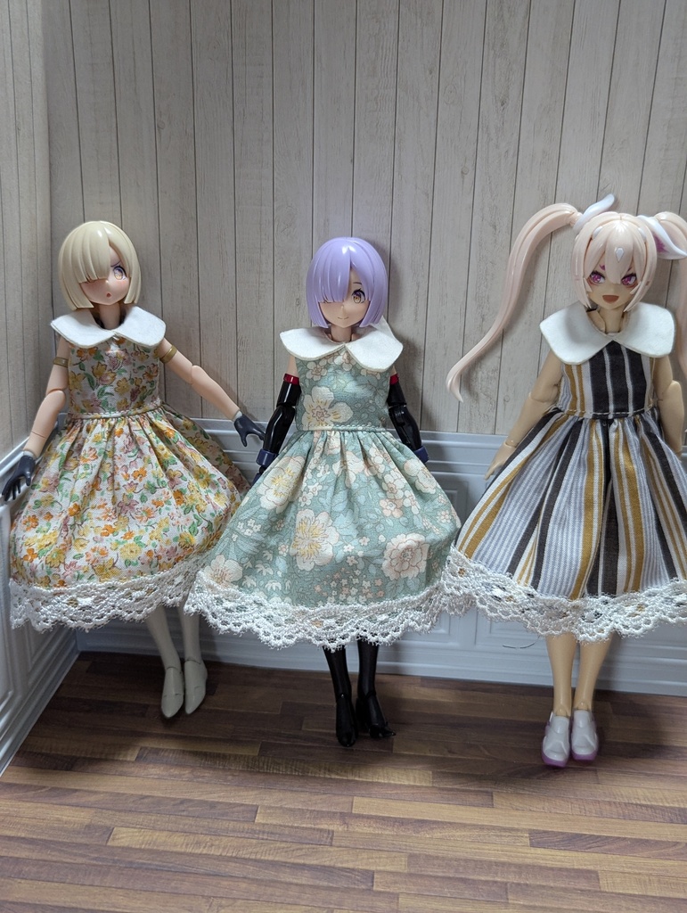 新商品　ビッグ襟ワンピ　1/12　美プラ布服