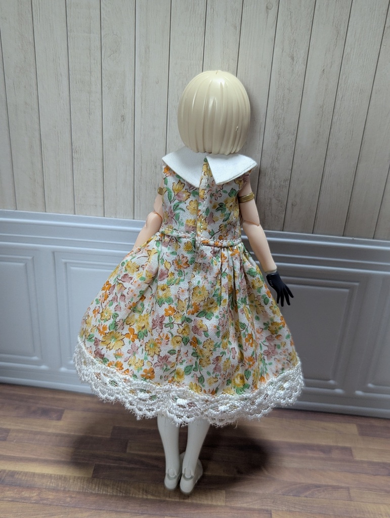 新商品 ビッグ襟ワンピ 1/12 美プラ布服