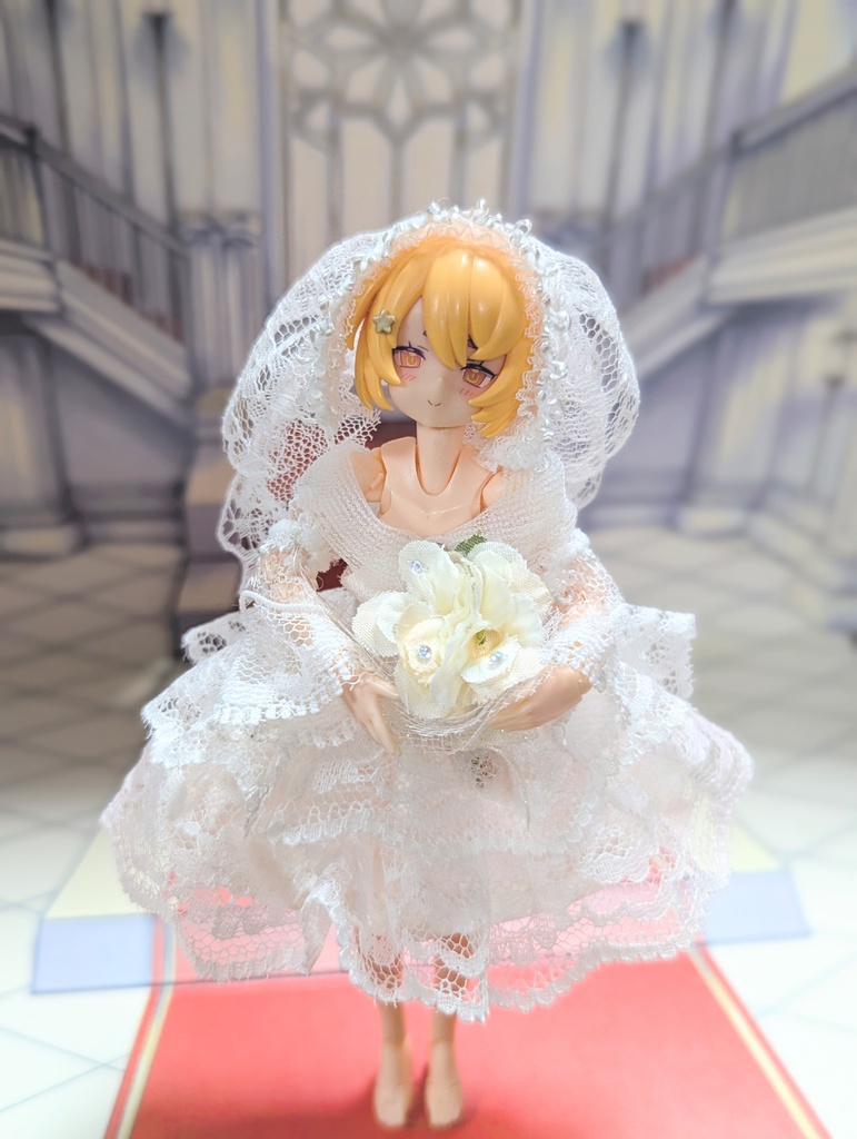 １点物　ウェディングドレスセット　美プラ　布服