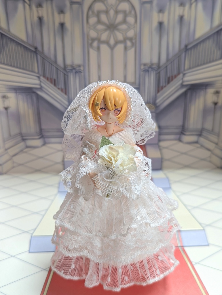 １点物　ウェディングドレスセット　美プラ　布服
