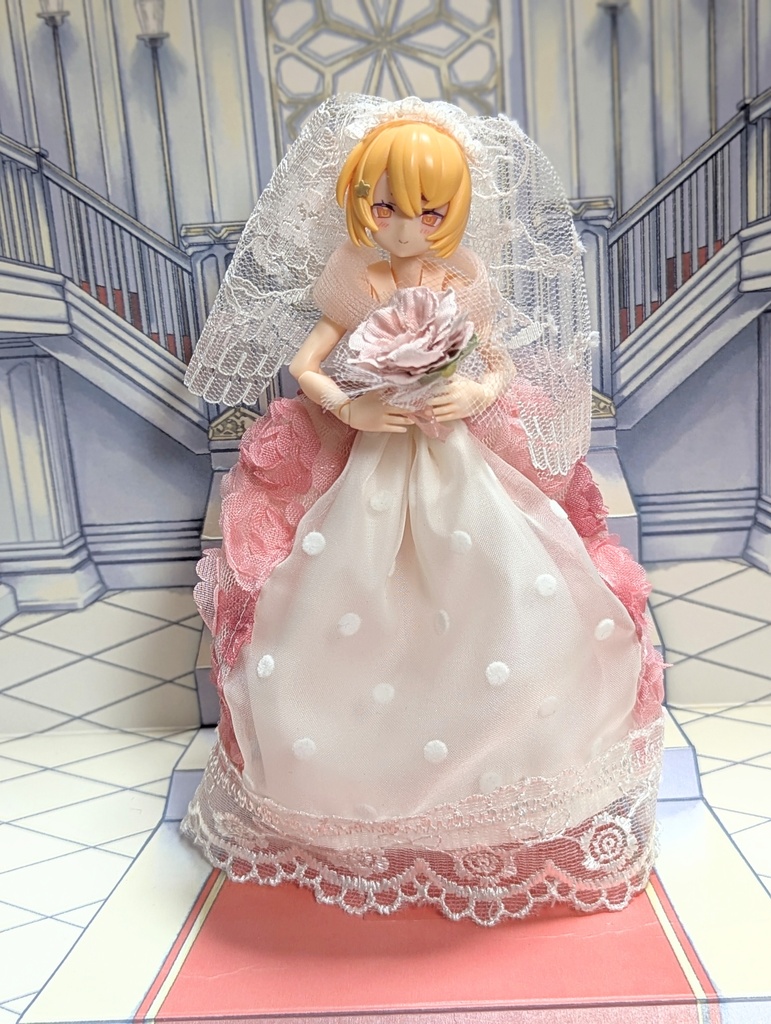 １点物　ウェディングドレスセット　美プラ　布服