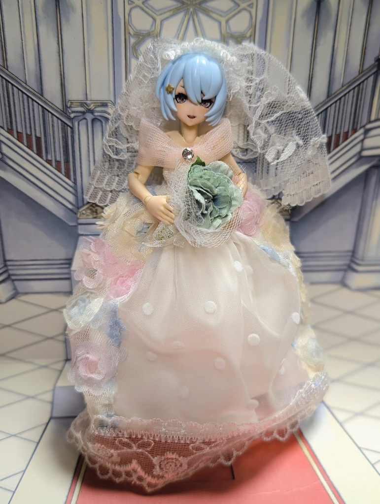 １点物　ウェディングドレスセット　美プラ　布服