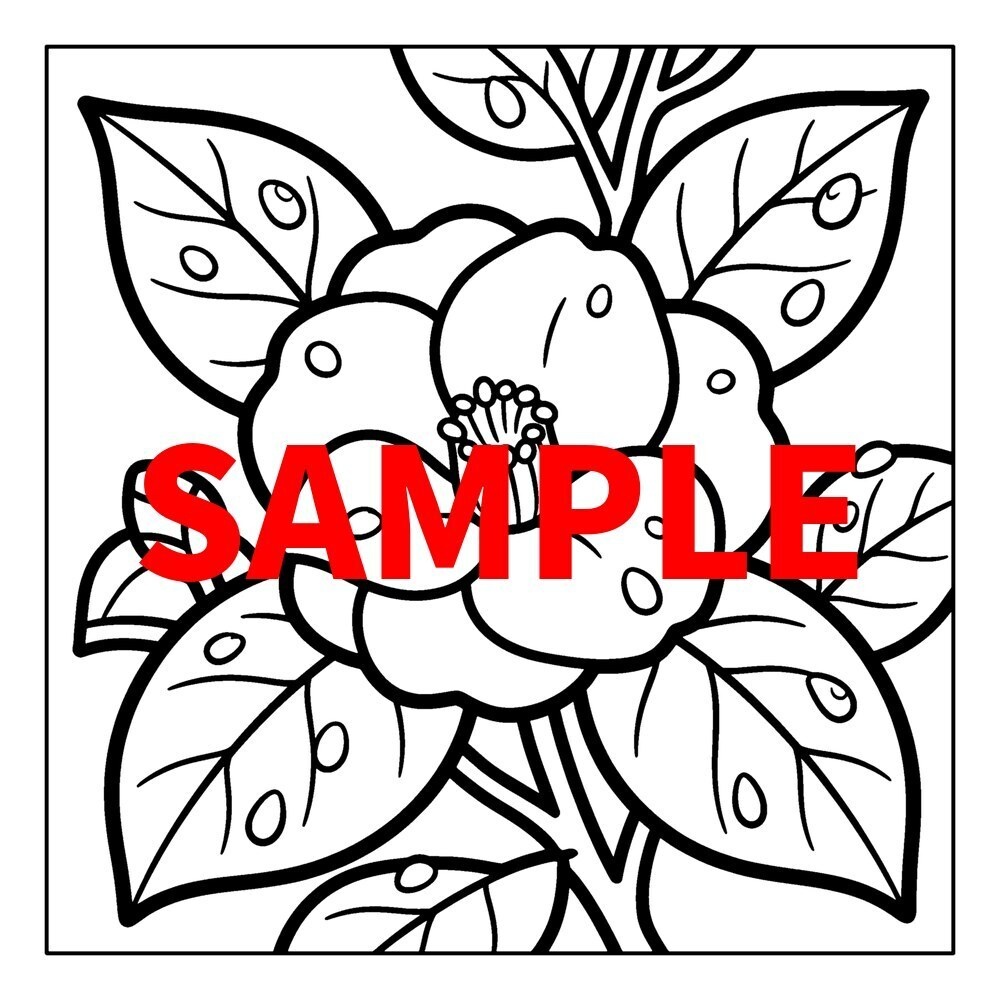 【A4印刷用PDF】シニア向け 和の花ぬりえ 50枚