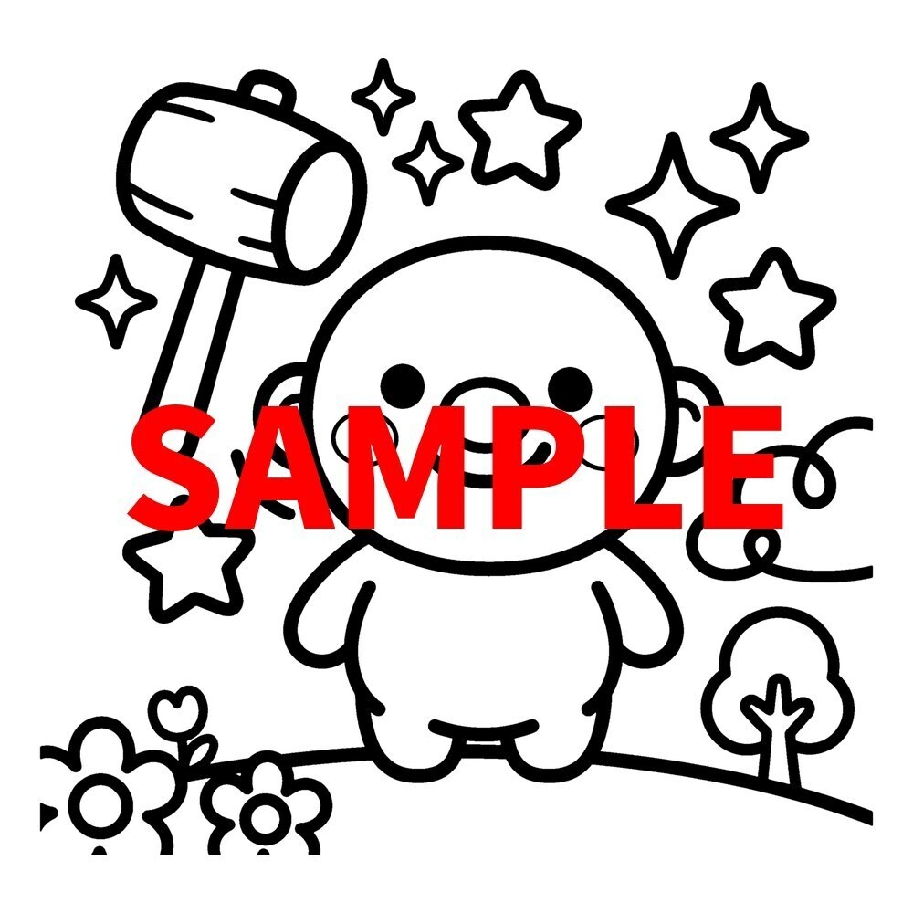 【A4印刷用PDF】2〜5歳向け お正月ぬりえ 50枚