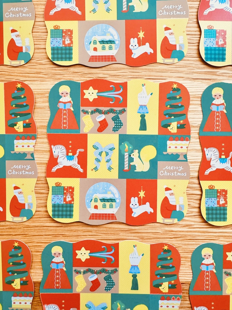 ダイカットカード　クリスマス