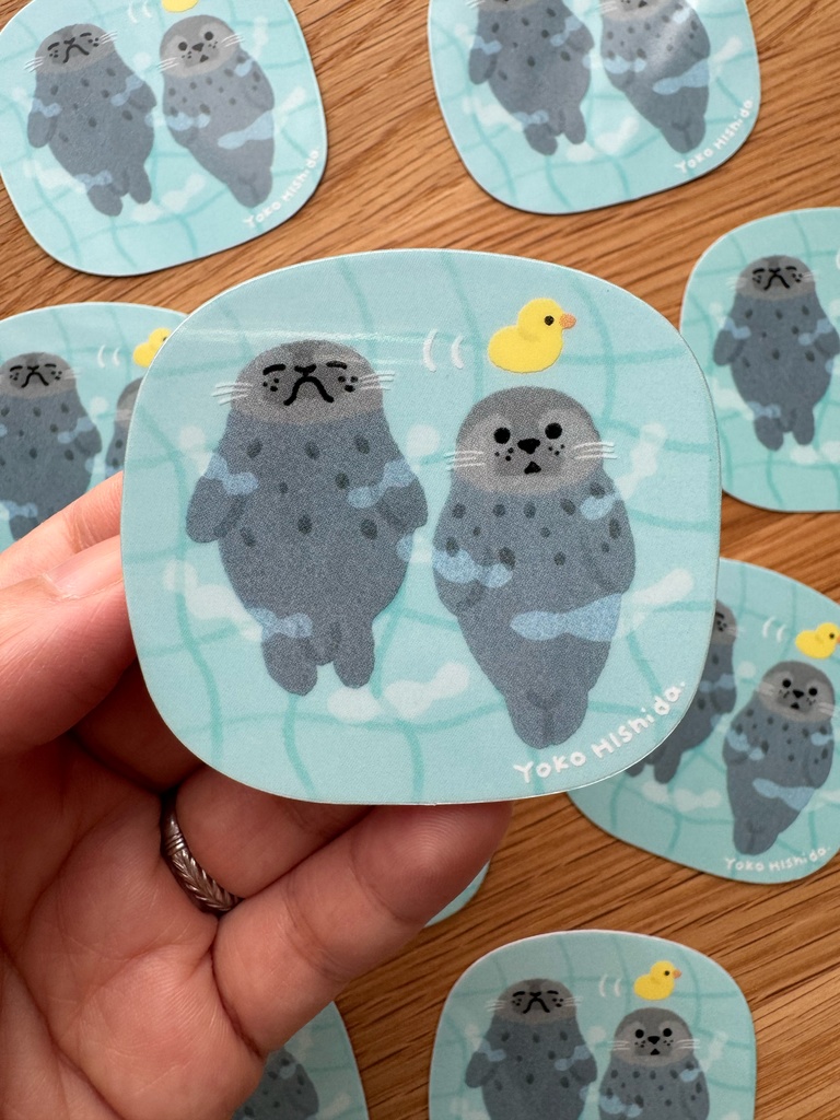 ぷかぷかアザラシちゃんステッカー🦭