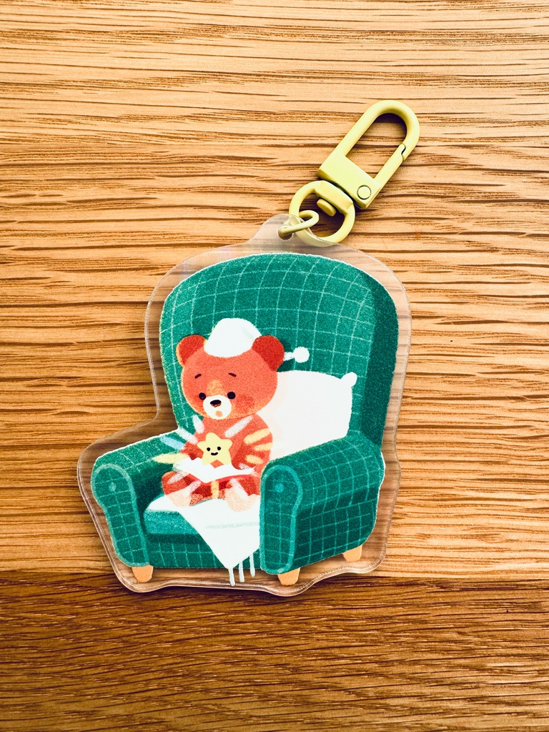 アクリルキーホルダー「読み聞かせ🌟📕」