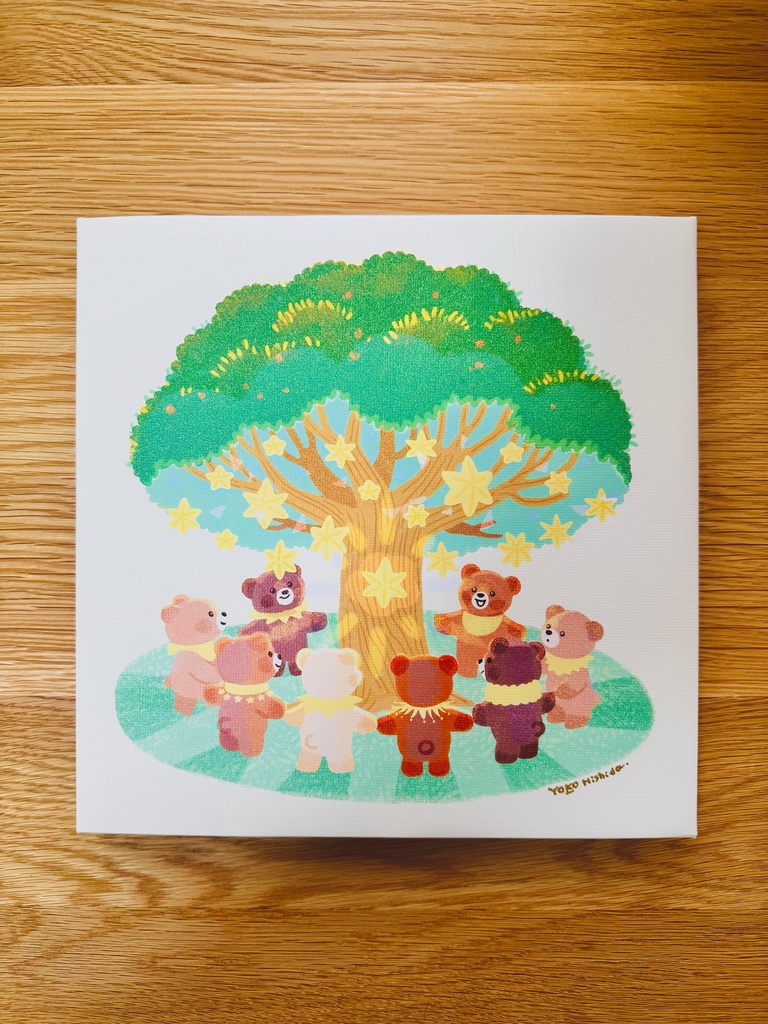 サイン入りキャンバスパネル　「星の実った日🌟」