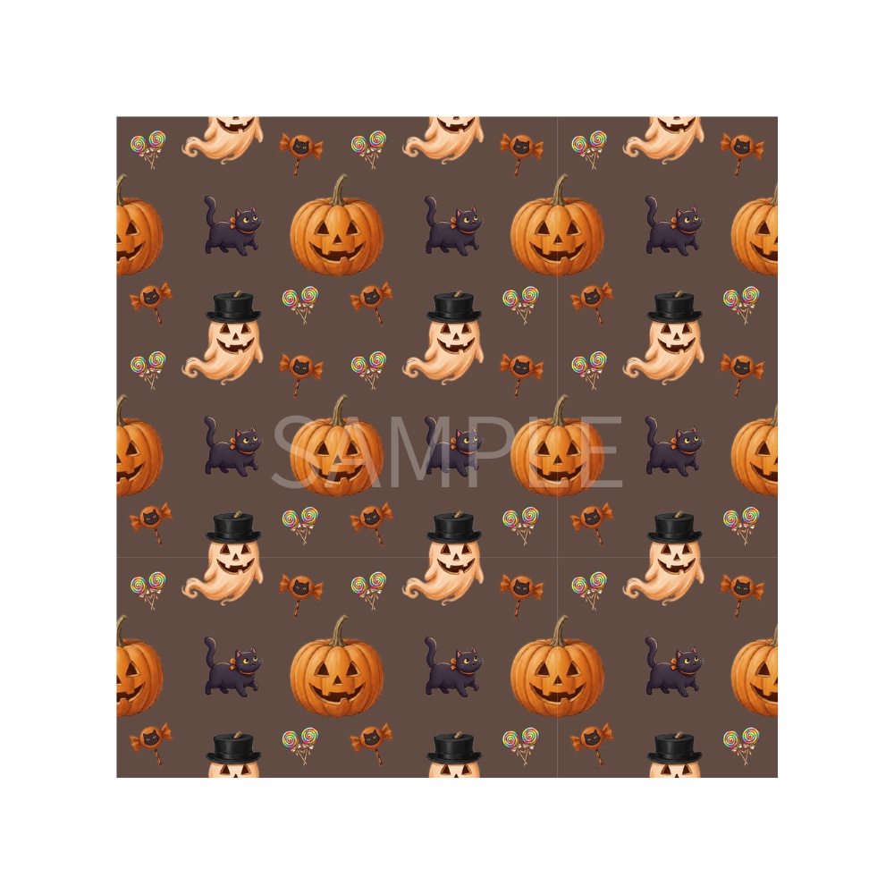 ハロウィン*デジタルペーパー – 7種類のデザイン