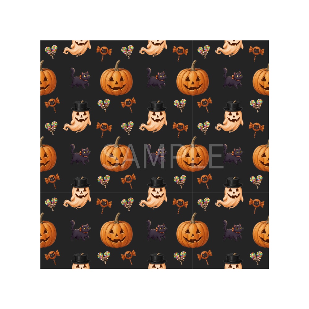 ハロウィン*デジタルペーパー – 7種類のデザイン