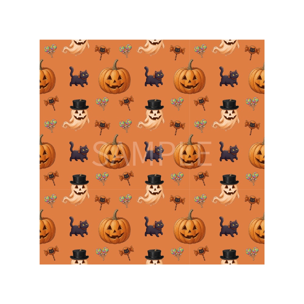 ハロウィン*デジタルペーパー – 7種類のデザイン
