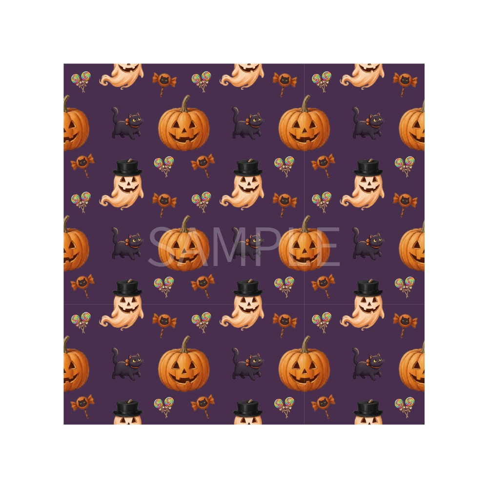 ハロウィン*デジタルペーパー – 7種類のデザイン
