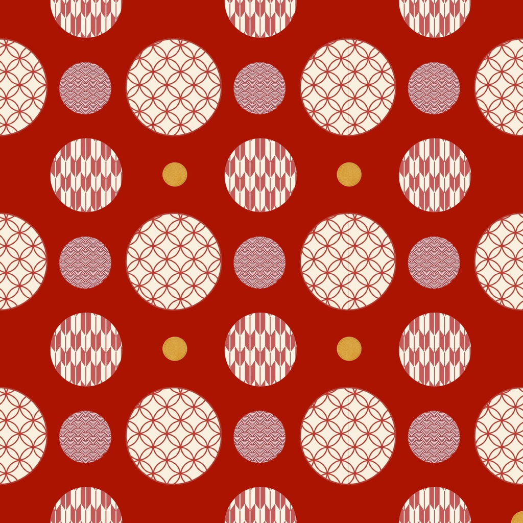 Japanese Pattern Digital Paper – 7 Designs | PNG