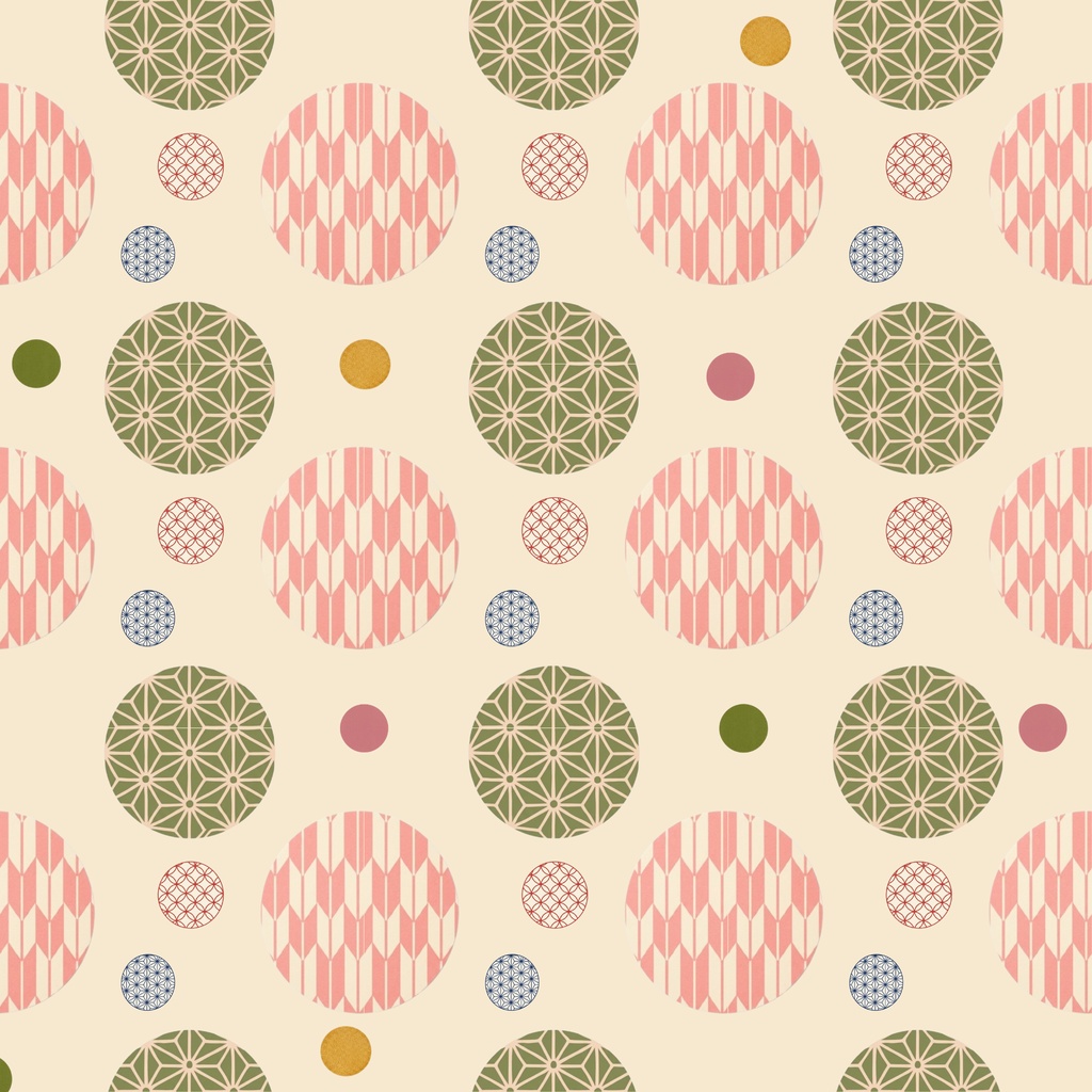 Japanese Pattern Digital Paper – 7 Designs | PNG
