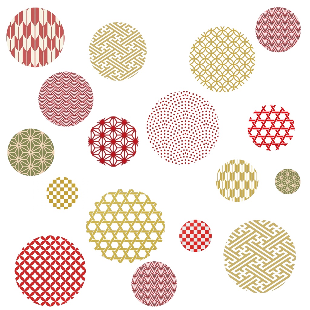 Japanese Pattern Digital Paper – 7 Designs | PNG
