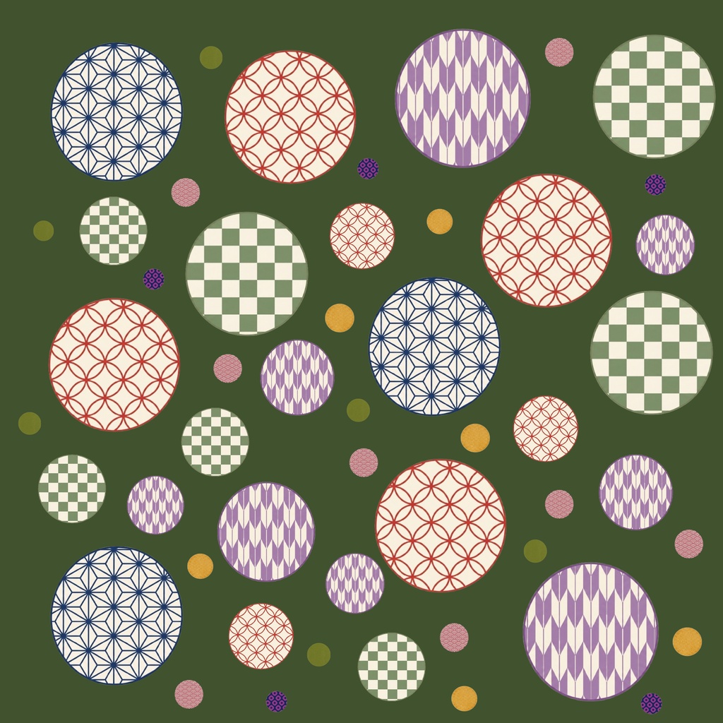 Japanese Pattern Digital Paper – 7 Designs | PNG