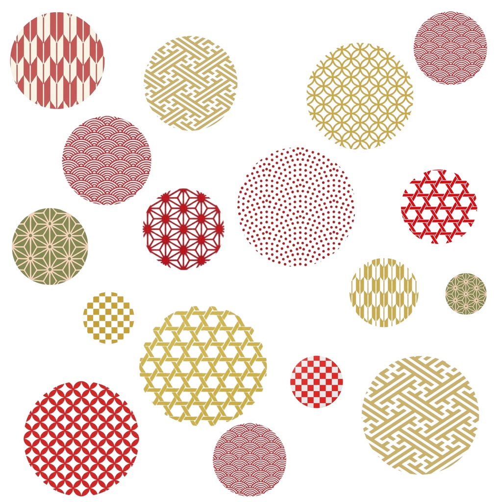 Japanese Pattern Digital Paper – 7 Designs | PNG