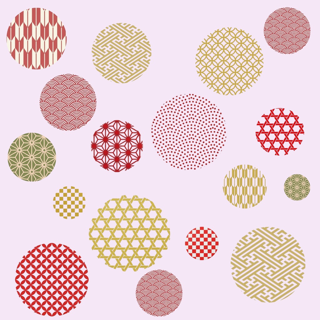 Japanese Pattern Digital Paper – 7 Designs | PNG