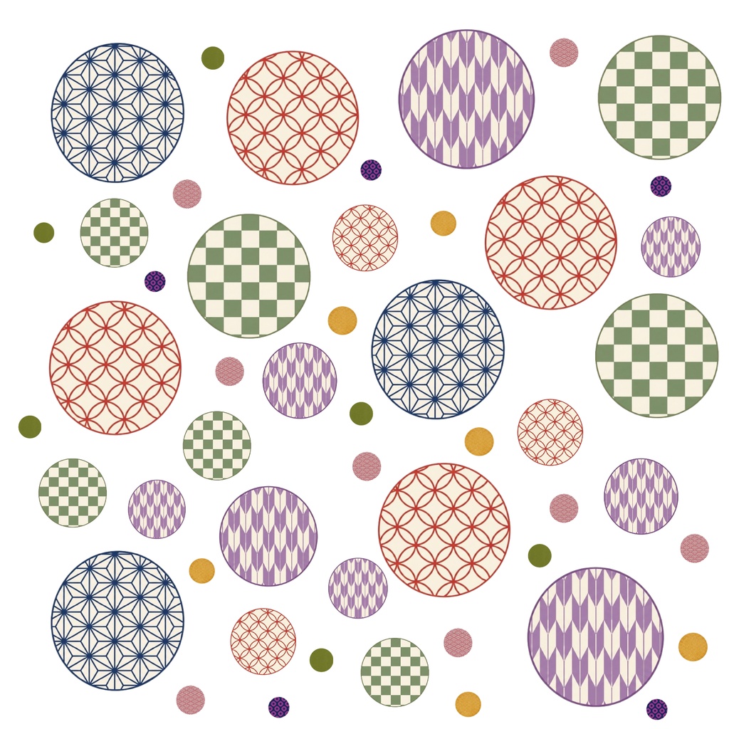 Japanese Pattern Digital Paper – 7 Designs | PNG