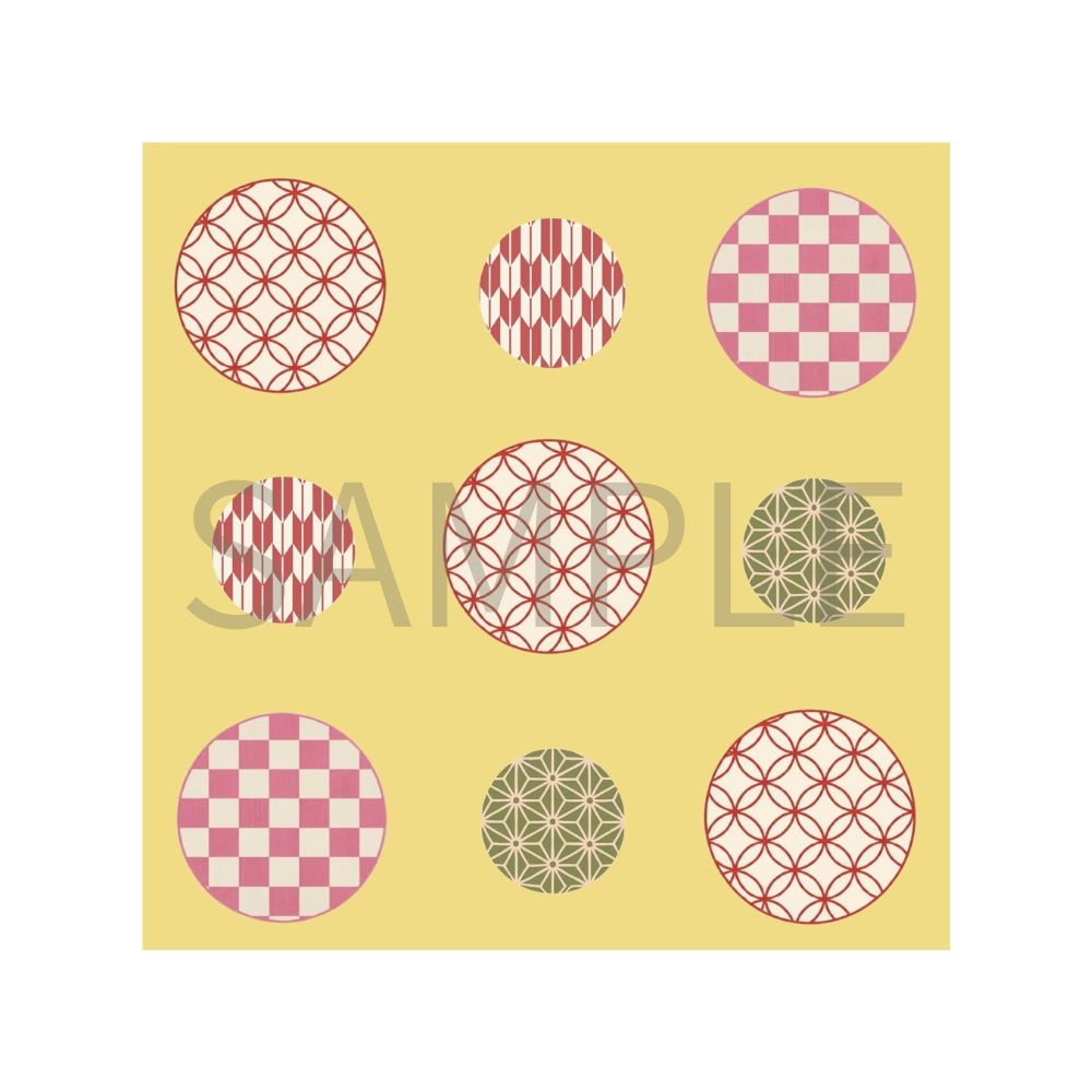 Japanese Pattern Tiles – 7 Designs | PNG
