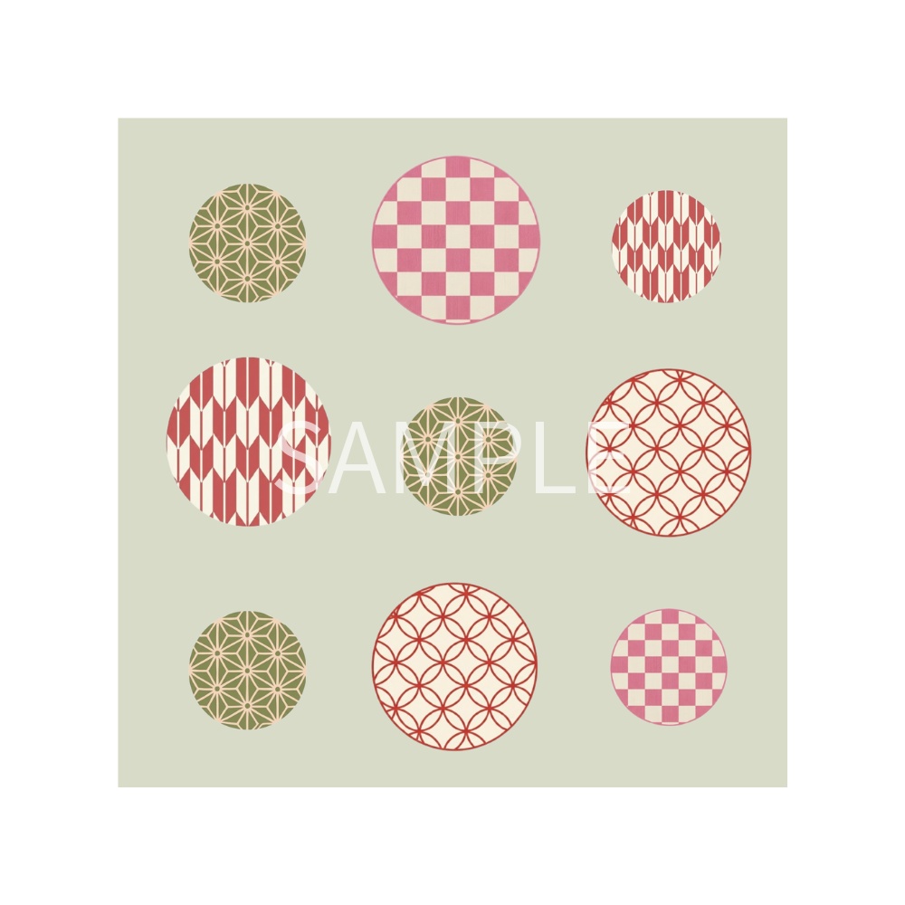 Japanese Pattern Tiles – 7 Designs | PNG