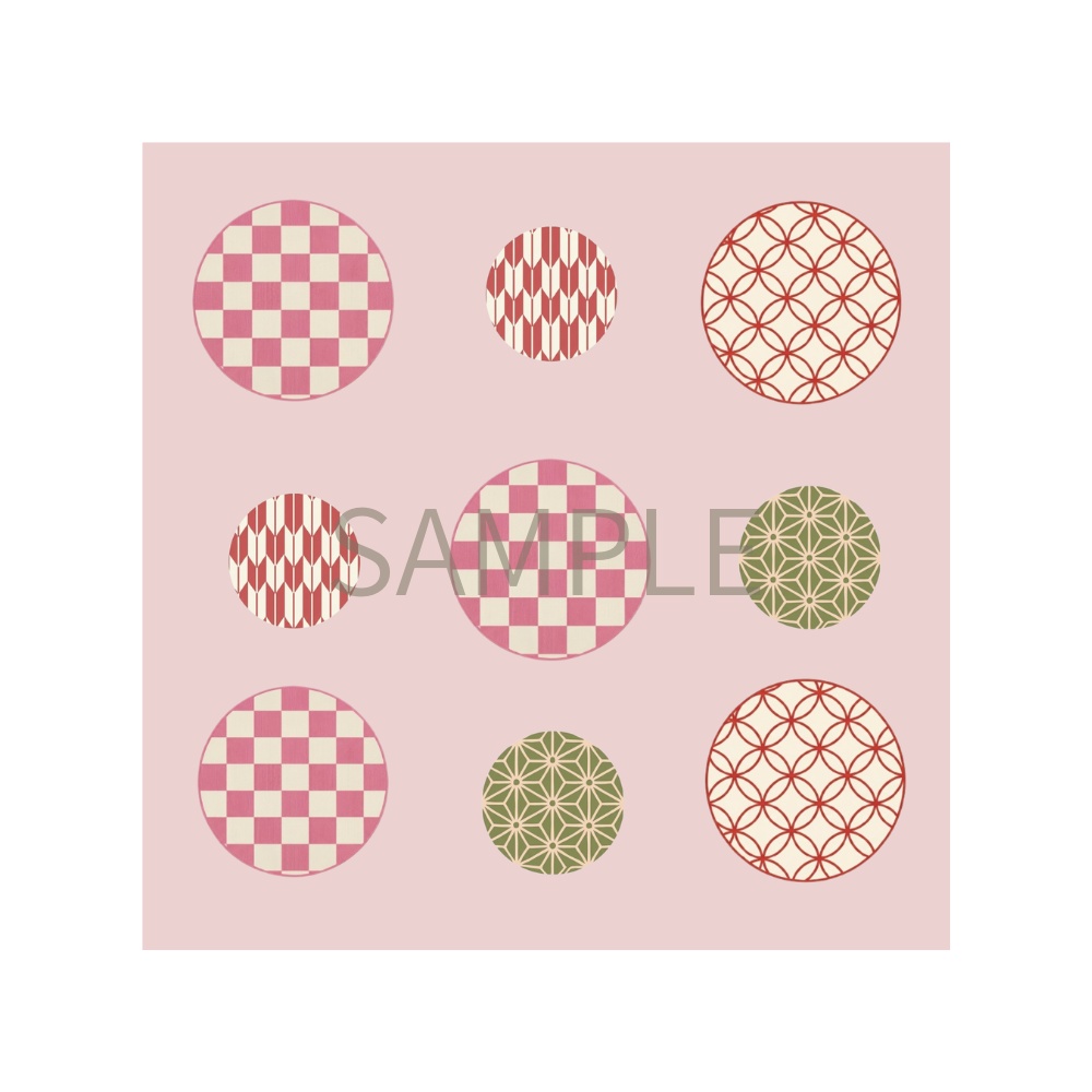 Japanese Pattern Tiles – 7 Designs | PNG