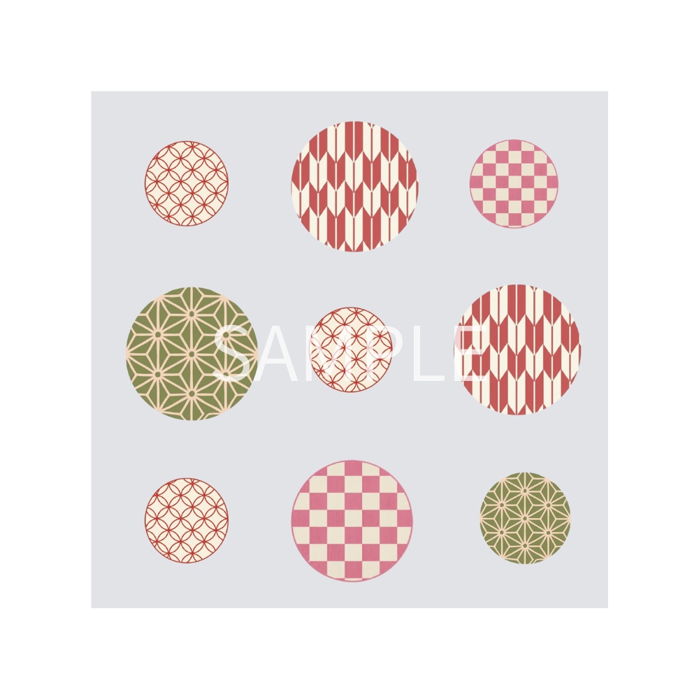 Japanese Pattern Tiles – 7 Designs | PNG