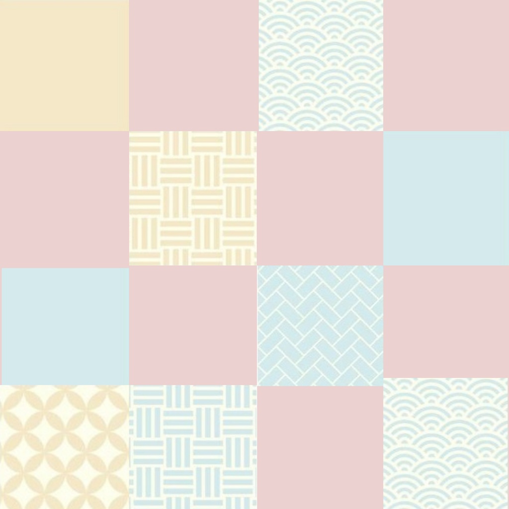 Japanese Pattern Squares – 7 Designs | PNG