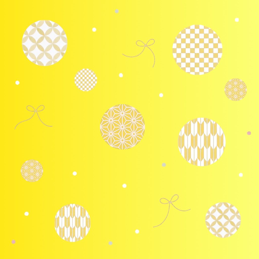 Japanese Pattern & Ribbon – 7 Designs | PNG
