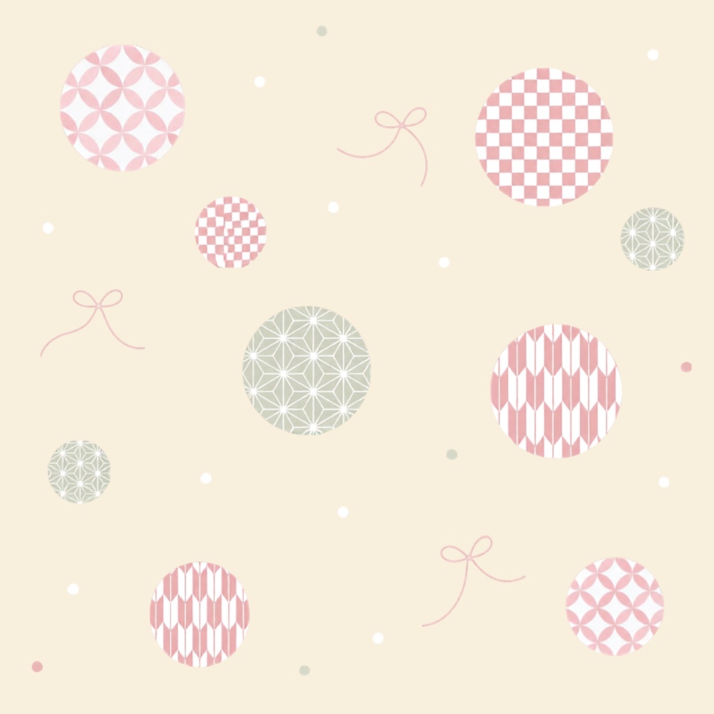 Japanese Pattern & Ribbon – 7 Designs | PNG