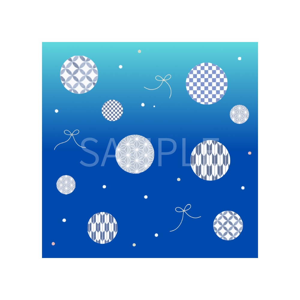 Japanese Pattern & Ribbon – 7 Designs | PNG